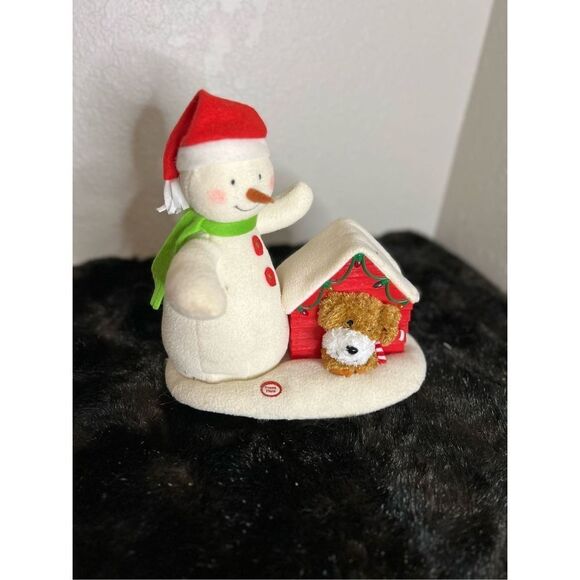 2011 Hallmark Jingle Pals DECK THE HALLS DUO Snowman Dog Animated